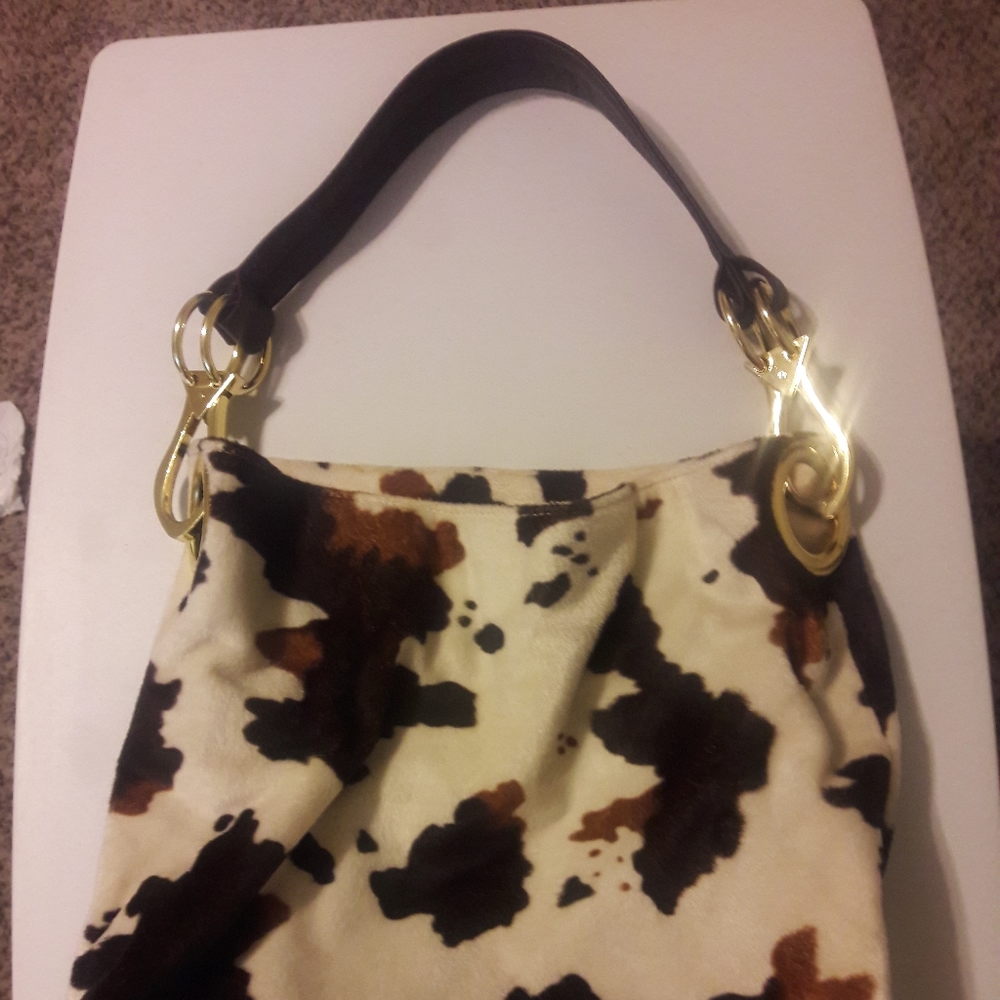 Brown/cream hobo purse